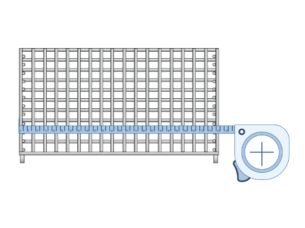 A tool is measuring length of wire container.